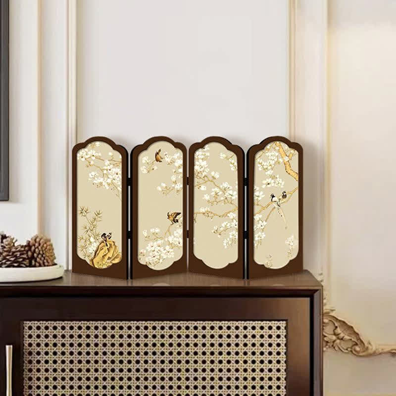 Retro Floral Foldable Desktop Ornament - B - 2PCS - 19"W x 12"H - image 4