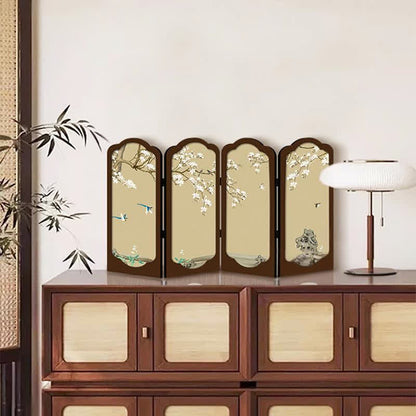 Retro Floral Foldable Desktop Ornament - D - 2PCS - 19"W x 12"H - image 7