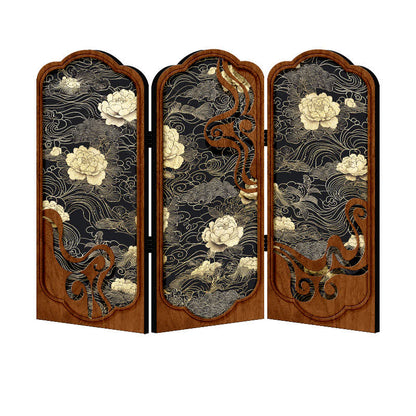 Foldable Retro Peony Desktop Ornament - image 5