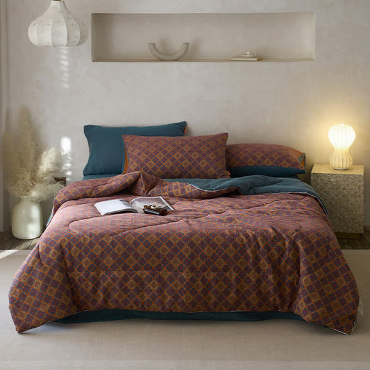 Cotton Gauze Comfy Jacquard Vintage Bedding - Bedding Set - Queen - image 0