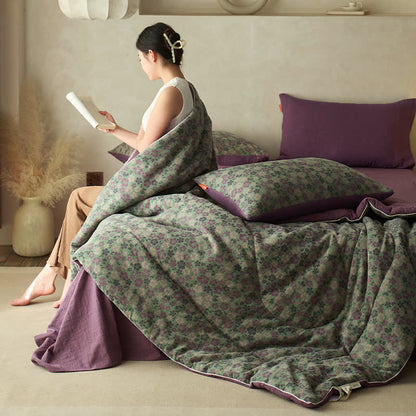 Jacquard Flower Cotton Gauze Comfy Bedding - image 1
