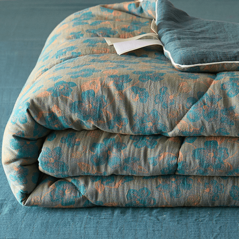 Double Layer Floral Cotton Gauze Bedding - image 4