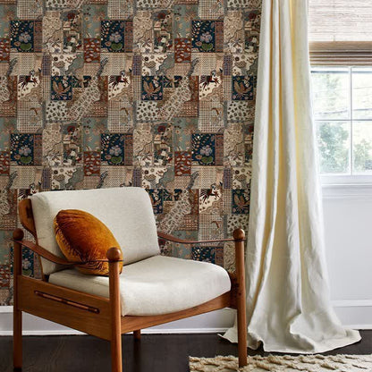 Exotic Style DIY Peel and Stick Wallpaper - Coffee - 2Rolls - 17"W x 394"L - image 4