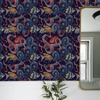 Removable Undersea World DIY Decorative Wallpaper - image 2