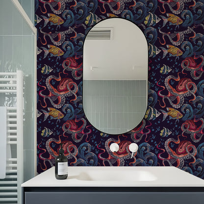 Removable Undersea World DIY Decorative Wallpaper - image 0