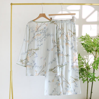 Double Layer Gauze Rural Comfy Nightwear - image 1