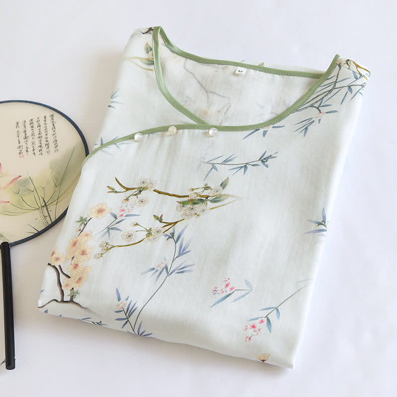Double Layer Gauze Rural Comfy Nightwear - image 2
