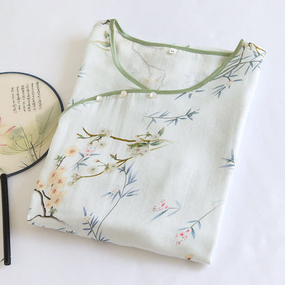 Double Layer Gauze Rural Comfy Nightwear - image 2