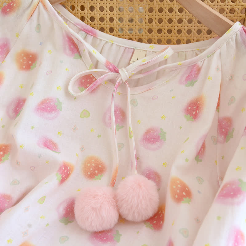 Refresh Strawberry Cotton Gauze Nightwear - image 2