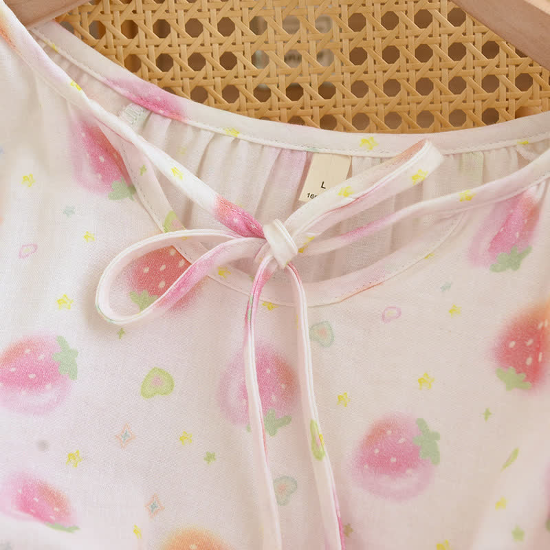 Refresh Strawberry Cotton Gauze Nightwear - image 3