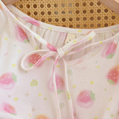 Refresh Strawberry Cotton Gauze Nightwear - image 3