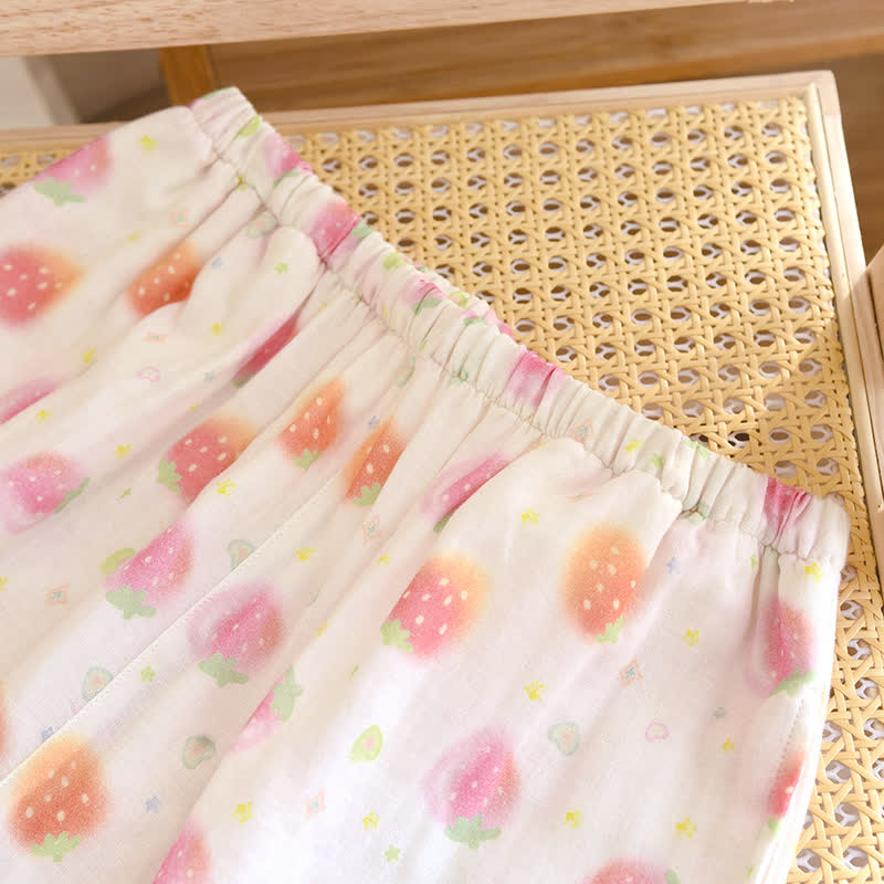 Refresh Strawberry Cotton Gauze Nightwear - image 5
