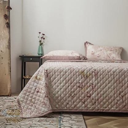 Lyocell Fiber Quilted Floral Bedding - image 1
