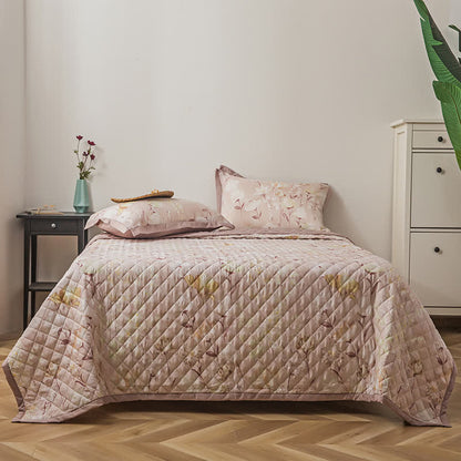 Lyocell Fiber Quilted Floral Bedding - 2pcs Pillowcases - 19" x 29" - image 0