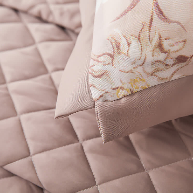 Lyocell Fiber Quilted Floral Bedding - image 4