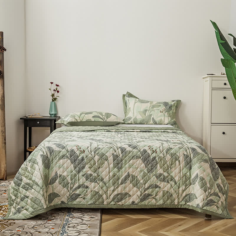 Refresh Leaf Lyocell Fiber Quilted Bedding - 2PCS Pillowcases - 19" x 29" - image 0