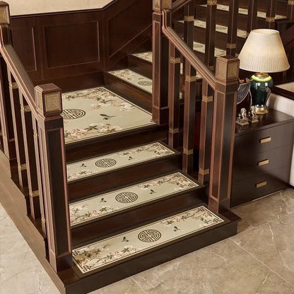 Floral Bird Cuttable Non-slip Carpet Stair Treads  - image 2