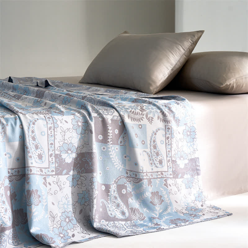 Paisley Lyocell Fiber Lightweight Soft Quilt - Queen - image 0