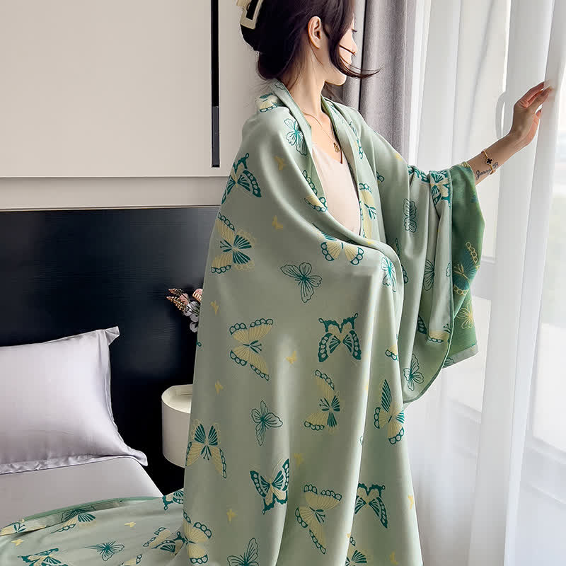 Bamboo Fiber Rural Butterfly Breathable Soft Quilt - image 4