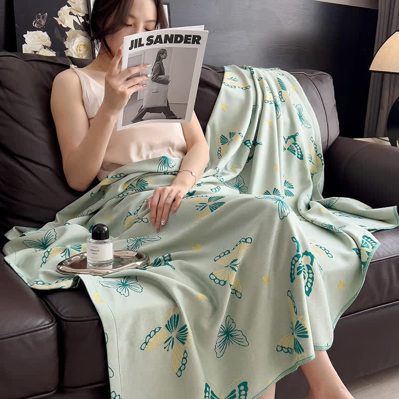 Bamboo Fiber Rural Butterfly Breathable Soft Quilt - image 3