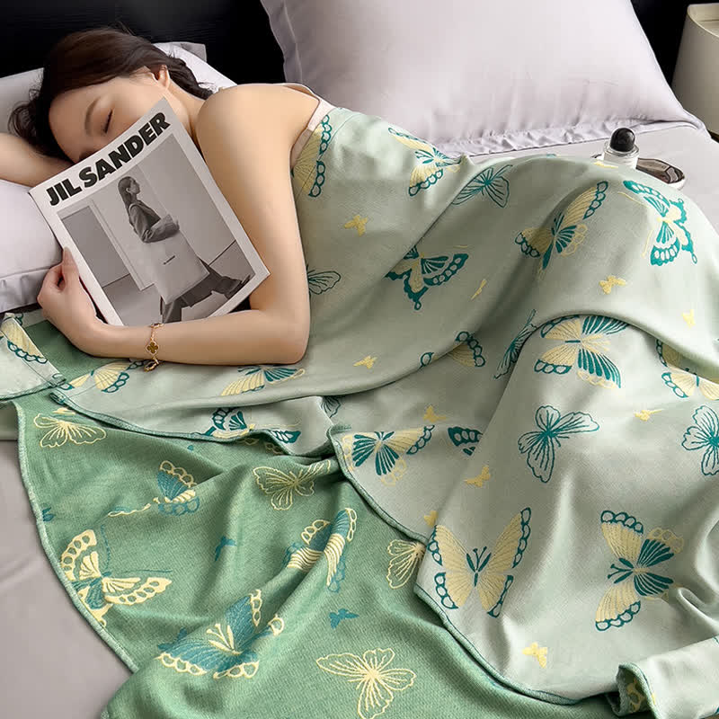 Bamboo Fiber Rural Butterfly Breathable Soft Quilt - image 1