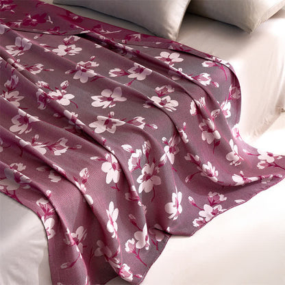 Lyocell Fiber Retro Flower Breathable Quilt - image 1