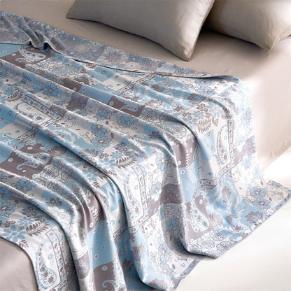 Paisley Lyocell Fiber Lightweight Soft Quilt - image 3