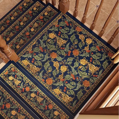 Vintage Floral Cuttable Non-slip Stair Treads Carpet  - image 4