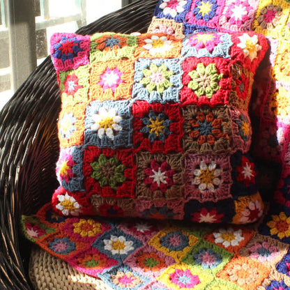 Rural Daisy Handmade Crochet Pillowcase - 2PCS - 16" x 16" - image 0