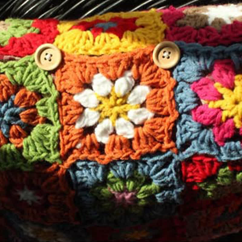 Rural Daisy Handmade Crochet Pillowcase - image 4