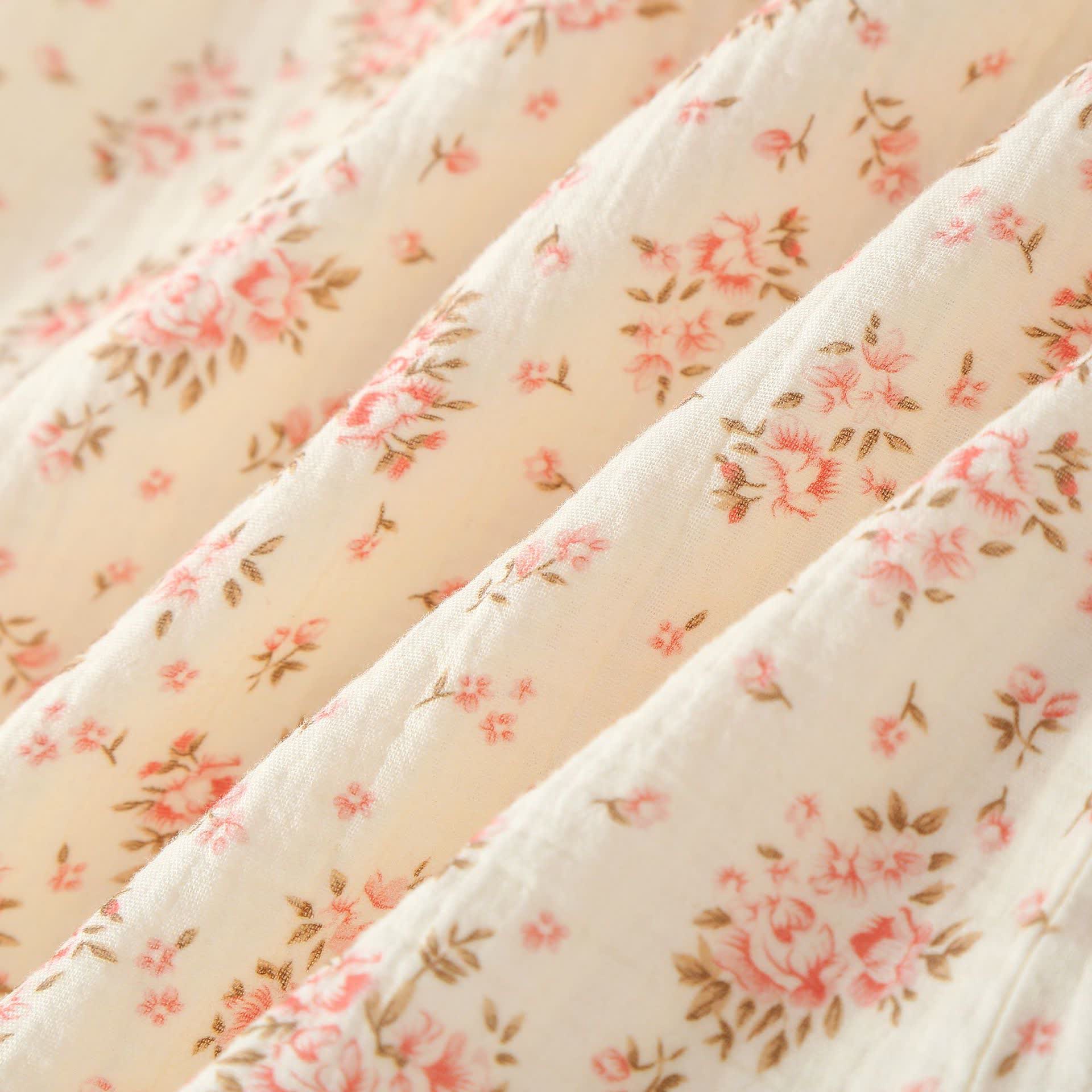 Cotton Double Gauze Floral Long Sleeve Loungewear Set - image 4