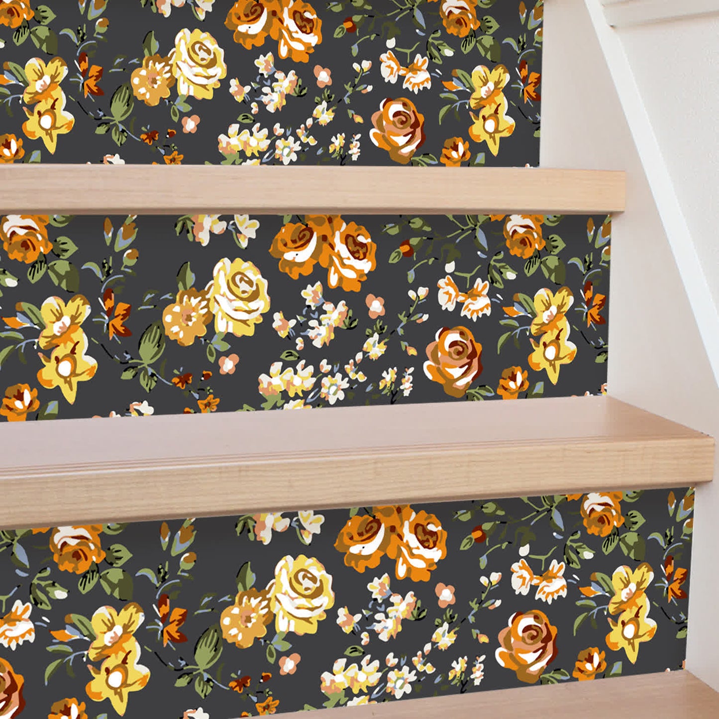 Rural Rose Self-Adhesive Stair Risers Stickers - image 4