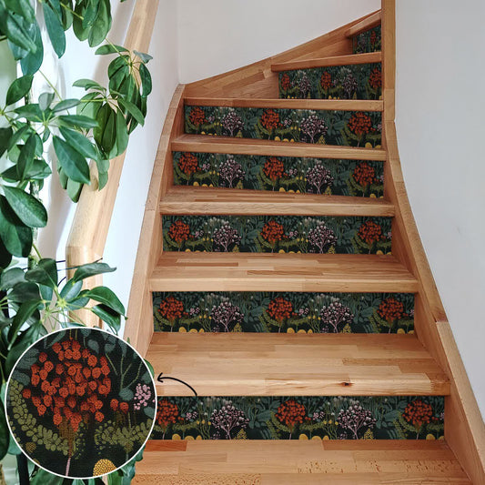 Retro Peel and Stick Waterproof Stair Risers Stickers - image 0