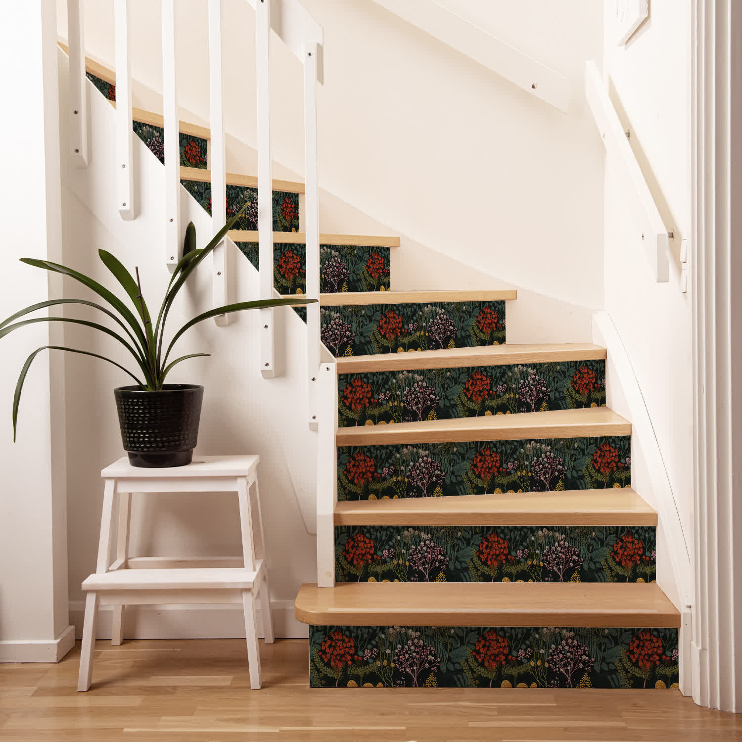 Retro Peel and Stick Waterproof Stair Risers Stickers - image 2