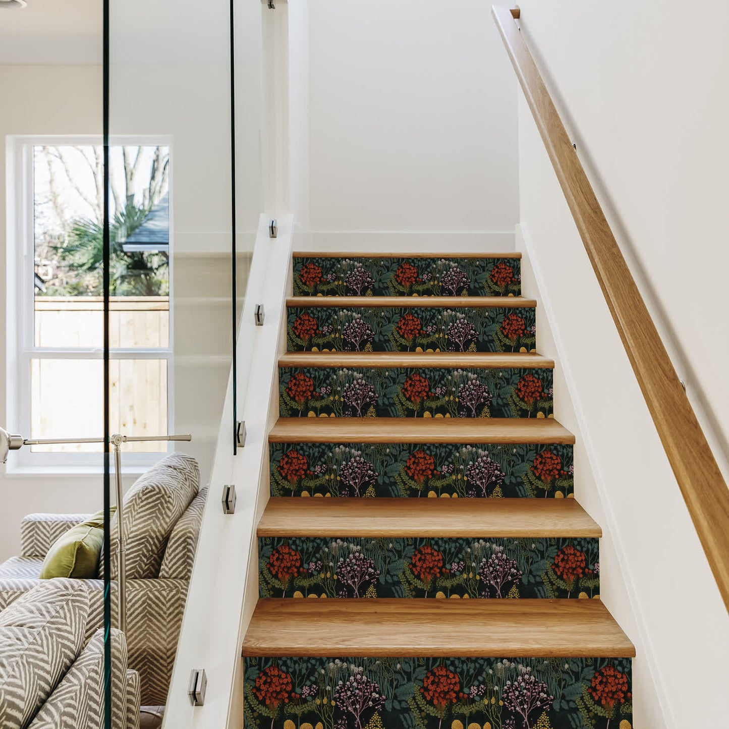 Retro Peel and Stick Waterproof Stair Risers Stickers - image 3