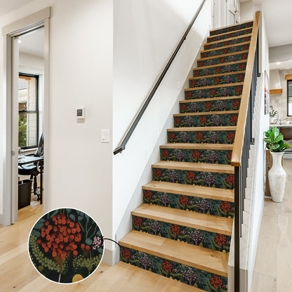 Retro Peel and Stick Waterproof Stair Risers Stickers - image 1