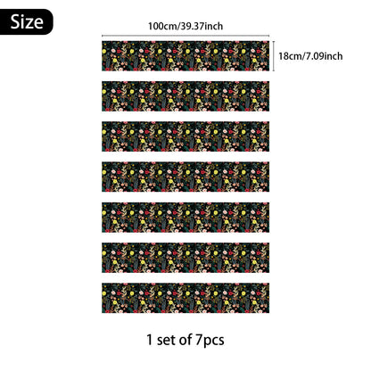 Pastoral Removable Waterproof Stair Risers Stickers - 7PCS - 39"W x 7"L - image 8