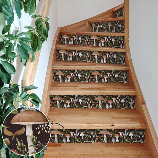 Mushroom Removable Decorative Stair Stickers - image 0