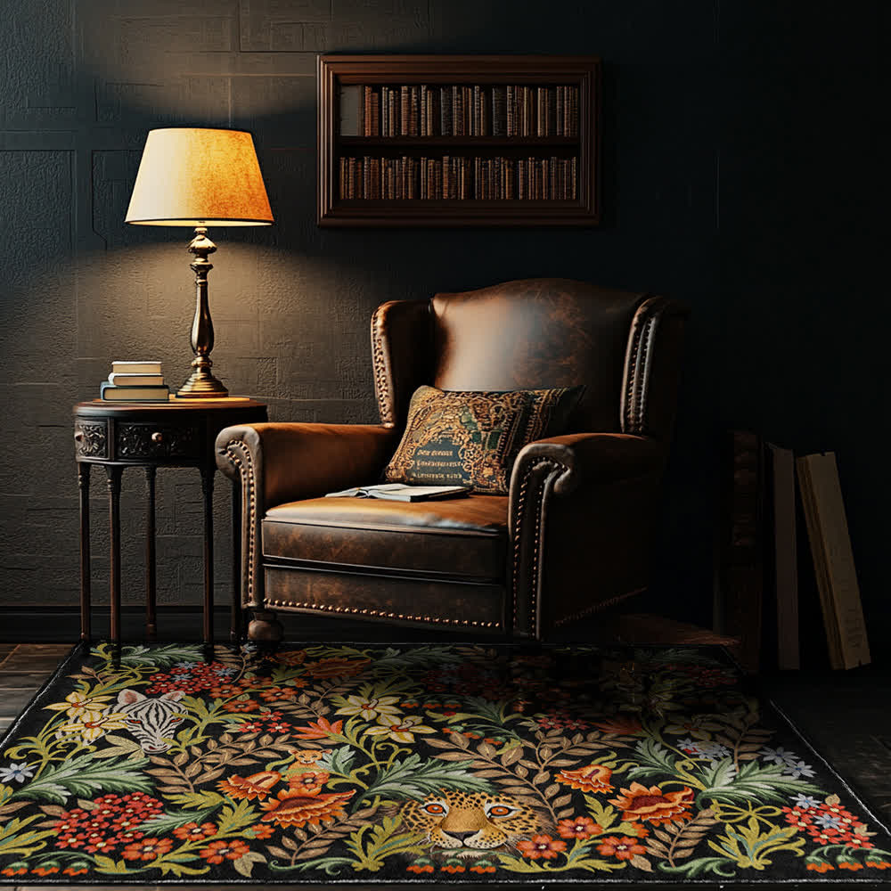 Tropical Jungle Washable Anti-slip Indoor Outdoor Rug - image 3