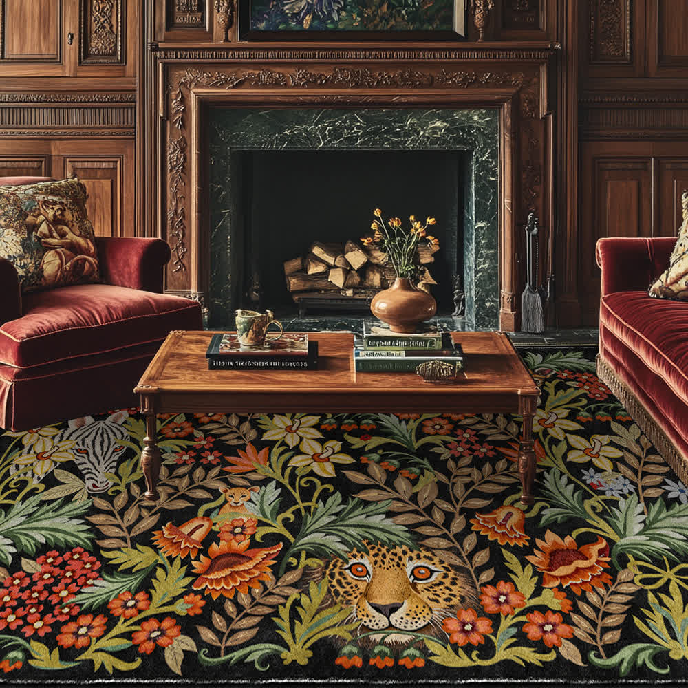 Tropical Jungle Washable Anti-slip Indoor Outdoor Rug - image 2