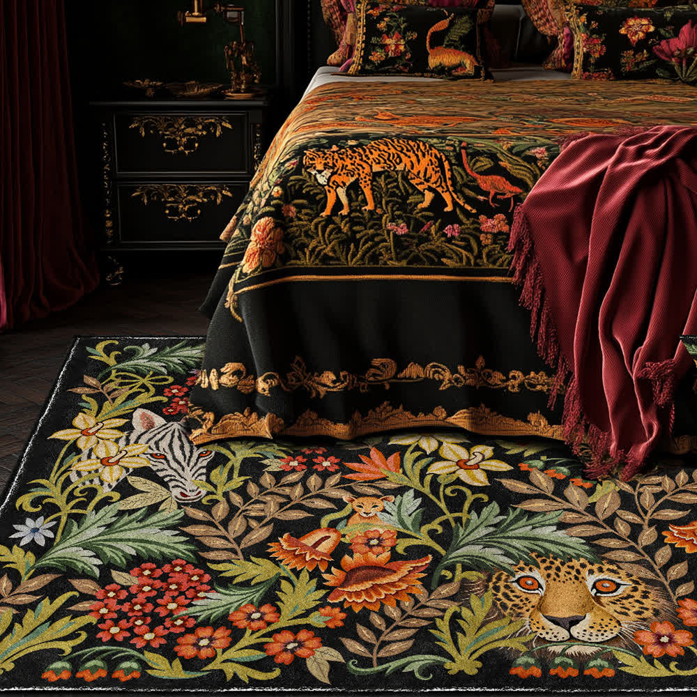 Tropical Jungle Washable Anti-slip Indoor Outdoor Rug - 60" x 96" - image 0