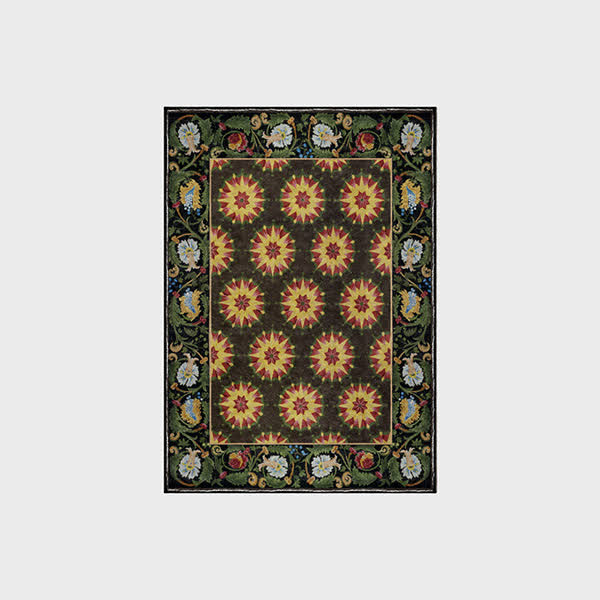 Floral Water Resistant Washable Anti-slip Area Rug - image 4