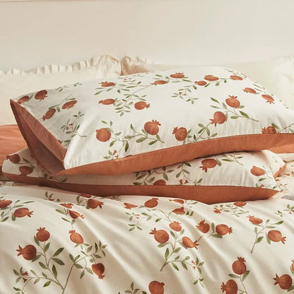 Pomegranate Print Cotton Bedding Set(4PCS) - image 4