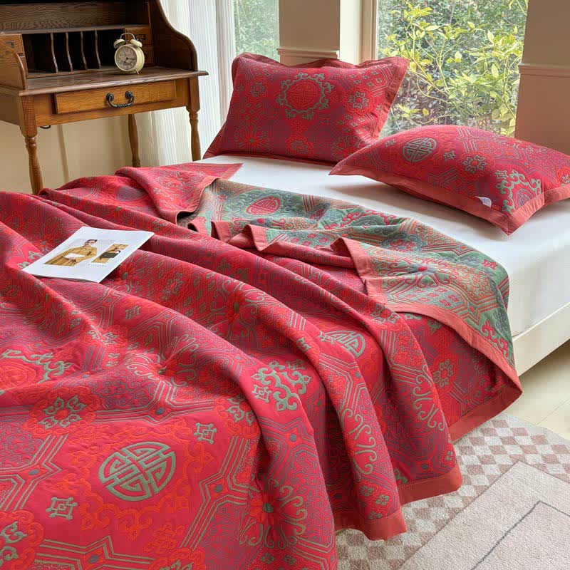 Three Layers Gauze Vintage Cotton Quilt - image 3