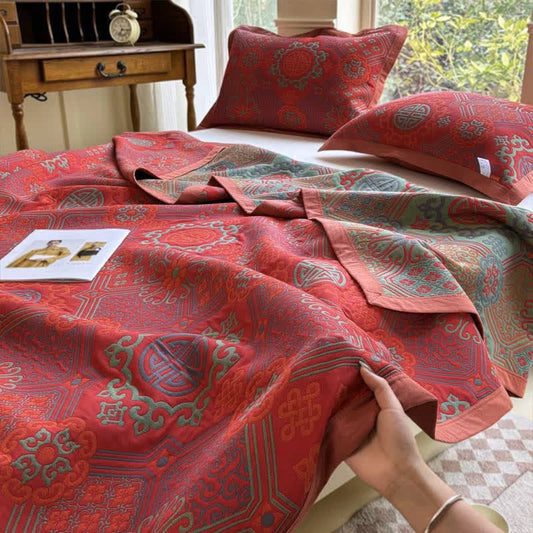 Three Layers Gauze Vintage Cotton Quilt - 2pcs Pillowcases - 19" x 29" - image 0