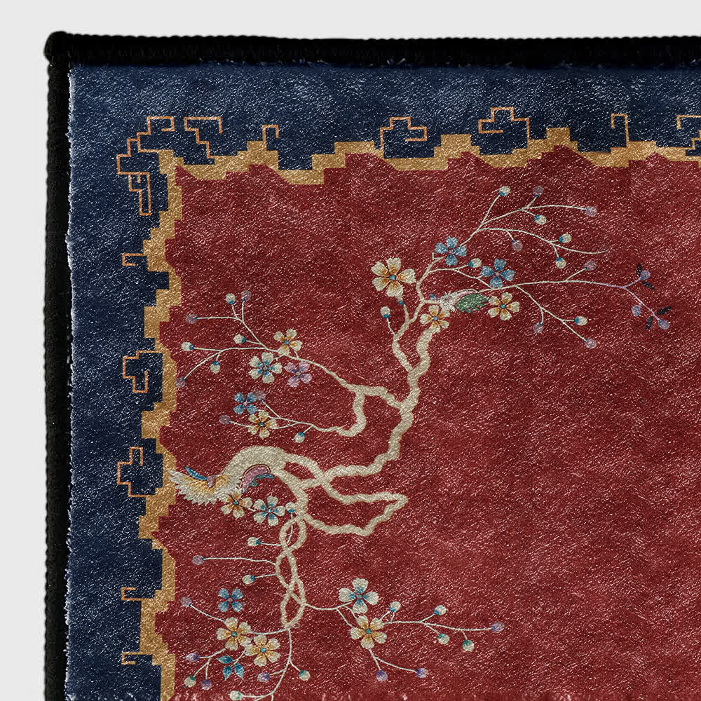 Vintage Lotus Washable Durable Anti-slip Area Rug  - image 4