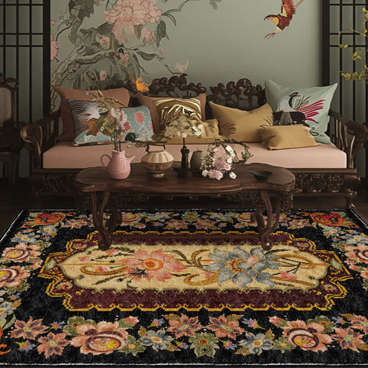 Vintage Floral Washable Durable Anti-slip Area Rug  - 60" x 96" - image 0