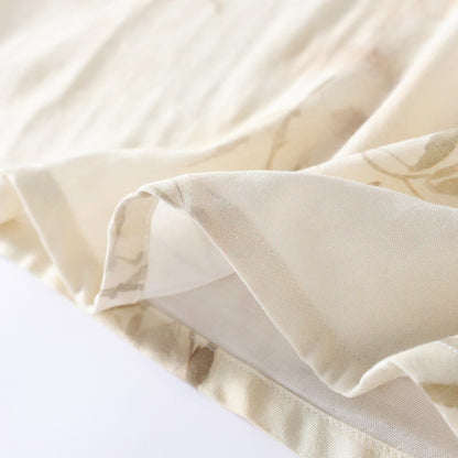 Vintage Bamboo Print Bamboo Fiber Pajama Set - image 12