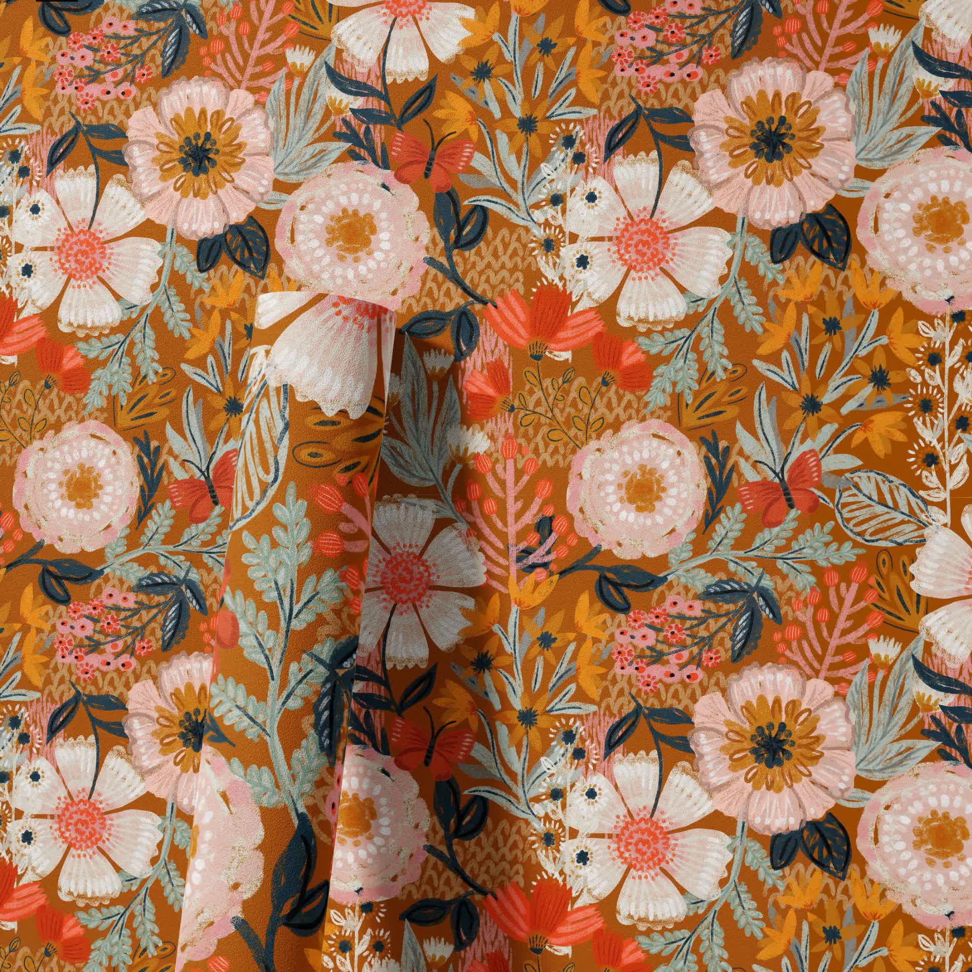 Elegant Floral DIY Peel and Stick Decorative Wallpaper - image 13