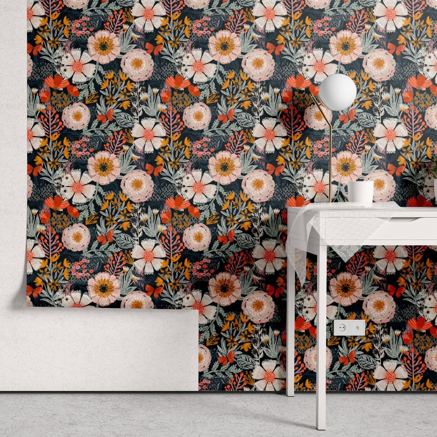 Elegant Floral DIY Peel and Stick Decorative Wallpaper - image 3